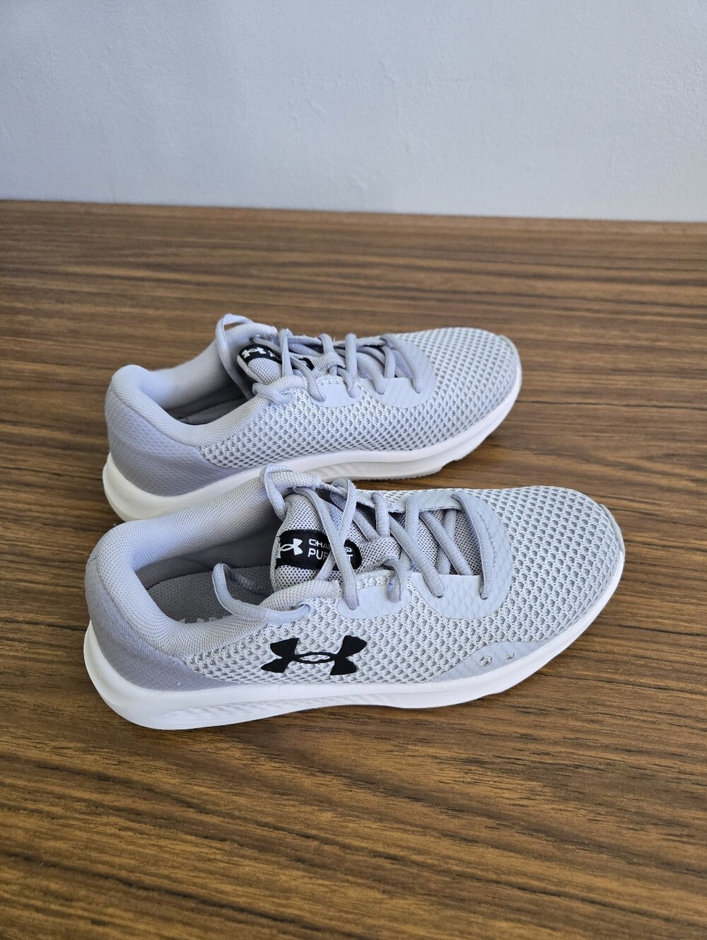 Under Armour Womens 6 Charged Pursuit Halo Gray Mesh Athletic Sneakers